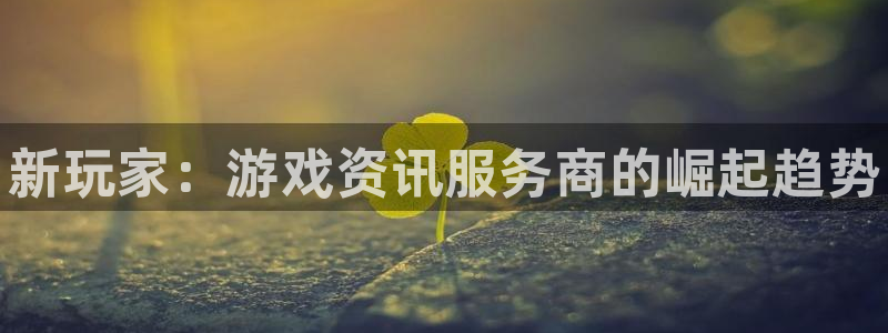 蓝冠娱乐平台登录入口:新玩家:游戏资讯服务商的崛起趋势