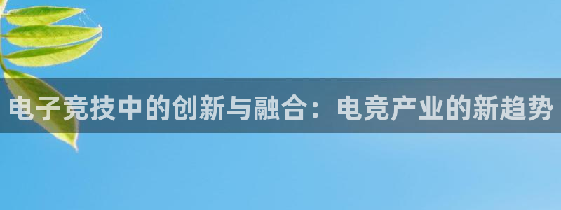 蓝冠娱乐Ii：电子竞技中的创新与融合：电竞产业的新趋势